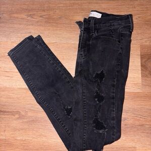 Mudd Black Skinny Jeans with Distressed Details